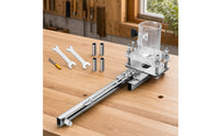 Adjustable Wood-Routing Slotting Jig Precision Slotting Jig with Guide Easy to Use Tool Heavy-Duty for Woodworkers