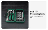 Tool Kit Bits Ratchet Screwdriver Set Anti-Slip Grip Ratchet Screwdriver and Set for DIY Enthusiasts, Home Repair
