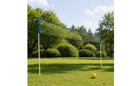 Volleyball Net Full Kit Adjustable Height Portable Volleyball Net System Quick-Collapse for Families, Beach
