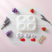 13 Pieces Flexible & Long-Lasting Strawberry Soap Mold Kit Easy to Clean DIY Fruit Soap Making Set Polished Surface Craft Supplies for Bathroom