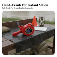 No Power Required Hand Crank Siren Sturdy Aluminum Body Manual Emergency Alarm Loud Sound Hand Operated Air Attack Siren Long Range for Initial Responders Preppers, Construction Sites, Fire Exercises, Factories, Outdoor Activities