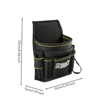Waist Tool Pouch with Belt Heavy-Duty Tool Belt Pouch Open-Top for Construction