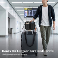 Travel Cup Holder Oxford Cloth Drink Bag Luggage Drink Holder Suitcase Cup Holder Bag Portable Lightweight Compact