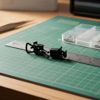 Upgrade Part HO Scale Train Coupler Easy Replacement HO Scale Train Hook Sturdy Material Model Railway Hook Screw Hole Fit for Hobby Repair