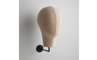 Wall-Attached Mannequin Head Burlap Mannequin Head with Wall Hook Lightweight Display for Hair Stylists