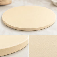 High-Temperature Pizza Stone Even Cooking Cordierite Pizza Stone Flat for Gas Grill