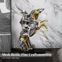 European Design Napoleon on Horseback Statue Unique Art Piece Knight on Horseback Statue Exquisite Details for History Buffs, Office