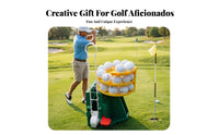 Creative Gift Automatic Golf Ball Dispenser No Batteries Required Semi-Automatic Golf Ball Dispenser Large Capacity for Beginners, Backyard