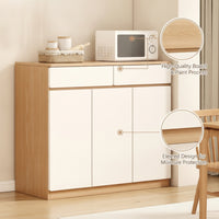 Storage Cabinet Oak Buffet Cabinet with Doors Wood-Grain Sideboard with Storage for Dining Room, Kitchen