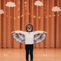 Lightweight Eagle Wings with Mask One Size Fits Most Bird Wings Cape Eye-Catching Cape with Mask Simple to Put on and off for Children, Toddlers, Dress-Up