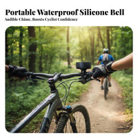 Tire Shaped Bike Bell Waterproof Mini Tire Cycle Alarm Water Resistant Mini Cycle Bell for Mountain Bikers, Commuters, City Riding, Daily Commute