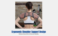 Copper Fiber Double Shoulder Support Brace, Thermal, Neck Relief, Unisex