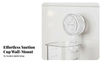 Suction Cup Waving Iron Holder Space-Saving Wall Mounted Hair Straightener Rack Strong Adhesion Washroom Vanity Organizer for Women, Adults, Washroom