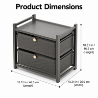 Metal Garage Storage Unit, 46cm Freestanding Garage Shelving with Drawer, White Metal Tool Trolley on Wheels for Workshop