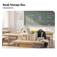 Large Capacity beneath-desk Book rolling container With Handle Rolling beneath-desk container multipurpose Storage Container sturdyDuty for Students, Office Workers, home users, Classroom, Study Room, Home, Bedroom
