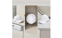 Curved Brim Cap Washing Cage with Mesh Bag Safeguarding Hat Shaper Zippered Laundry Accessory Rigid for Travelers