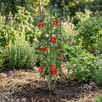 Plant Support for Garden Bed and Tomato Cage, Climbing Plant Support for Potted Plants, 4 Tier Square Detachable Design, Height Adjustable 1 Pack