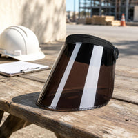 Headband Metalworking Visor Breathable Metalworking Glare-Reducing Full Face Visor for Welders, Workshop, Construction