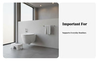 Squatting Stool Sturdy Toilet Footrest Strong Load-Bearing Restroom Footrest Rest for Children, Elderly