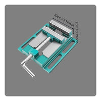 Precision Flat Jaw Vise Heavy-Duty Miniature Bench Vise Stable Clamping Workshop Tool for Workbench