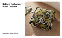 animal stripe Print Pouf Multi-Functional Low Stool Comfortable for Bay opening, Bedroom