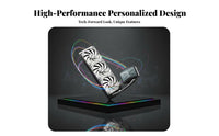 2K Resolution AIO Cooler with Curved Display Naked-Eye 3D Effect AIO Liquid Cooler with Screen Efficient Heat Dissipation for Gaming Setup