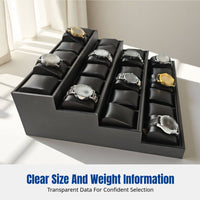 Tiered Jewelry Display Stand, Pillow Organizer for Watches, Bracelets, Trapezoidal Display for Streaming, Market Stall