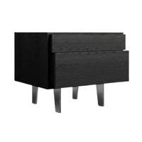 End Table with Drawer Nightstand Modern Minimalist Bedside Storage Engineered Wood Surface Functional Italian Style Suitable for Bedroom Hotel Room Lounge Apartment