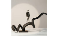 Abstract Human Figure Sculpture Modern Human Figure Sculpture Artistic Decorative Display Statue for Entryway