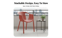 Nordic Design Woven Plastic Chair Indoor and Outdoor Use Household Furniture Colorful choices Enhanced Comfort for Cafe Owners, Homeowners, Readers, Balcony, Reception Area, Living Room, Home Office
