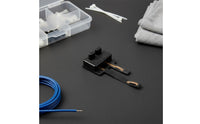 Solderless Connection HO Scale Track Power Connector Easy Installation Model Train Track Feeder Clip-on Design Model Railway Electrical Connector for Hobbyists, Miniature Scene Building