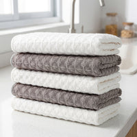 Low-Lint Microfibre Cloth and Cleaning Cloths, Pack of 3 Microfiber Pieces, Absorbent Streak Glass and Multi-Surface Kitchen Towels