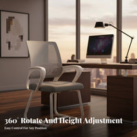 Ergonomic Mesh spine Chair Height Adjustable Ergonomic Mesh Task Chair 360-Degree rotate Office Furniture for Students, esports participants, Study Room, Workstation