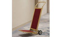 Foldable Luggage Trolley Compact Foldable Luggage Cart Small Hand Truck Portable Trolley for Hotels, Lobby, Hospitality