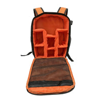 Front Opening DSLR Camera Backpack Mesh Pocket Padded Camera Backpack Safeguarding Photo Storage Black for Photographers