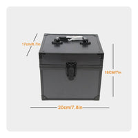 Aluminum Card Slab Case Foam Lined Graded Card Storage Box Lockable Latch