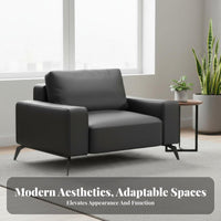 3 Pieces Modern Design 3-Piece Sofa and Table Set Minimalist & design business Furniture Sturdy Frame Seating Group for managerials, Business Owners, Office Managers, Reception Area, Waiting Room