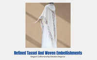 Boho Hooded Cape, Ethnic Pullover Shawl, Women's Travel Scarf, Tassel, Geometric Pattern, Multicolor