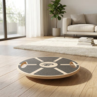 Balance Board for Gym Goers White Round Non-Slip Surface 250kg Wobble Board