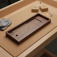 GH60 Wood Keyboard housing Rounded Corners Computer Accessory Easy Installation for DIY Builders