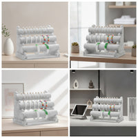 Bracelet Display Stand Detachable Jewelry Display Rack with Three Tiers Bracelet Holder 3-Tier Watch Display Stand Vertical
