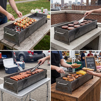 Portable Charcoal BBQ Grill for Outdoor Camping and Home Use