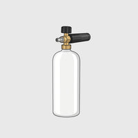 Car Cleaning Foam Sprayer for Professional Car Wash, Heavy Duty Copper and Aluminum Car Detailing Tool, 1L Bottle with 1/4 Inch Quick Connect