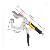 Quick-Clamping Corner Clamp with Spring-Loaded Lever Nickel-Plated Perpendicular Clamp with Screw Adjustment Long-Lasting Hand Tool Strong for Cabinet Making