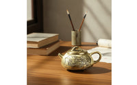 Decorative Teapot Compact Teapot with Lid Loose Leaf Tea Pot for Collectors, Home Decor