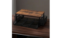 No-Drill Under-Desk Storage Rack Two-Tier Under Desk Drawer Organizer Sliding Clamp-on Drawer Organizer Metal for Students