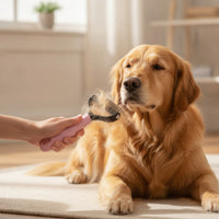 Dematting Comb Ergonomic Double-Sided Grooming Comb De-Shedding Brush Easy Grip Double-Sided Dog Brush Skin-Friendly for Dogs