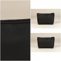 Zippered Toiletry Pouch Gusseted Makeup Pouch Secure Bag Reusable for Daily Use