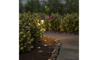 Weather Resistant Bird Flower Pick Rusted Bird Stake Metal Garden Stake