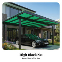 Green Net Protection Cloth Heat Insulation Outdoor Shade Tarp for Balcony, Carport, Courtyard